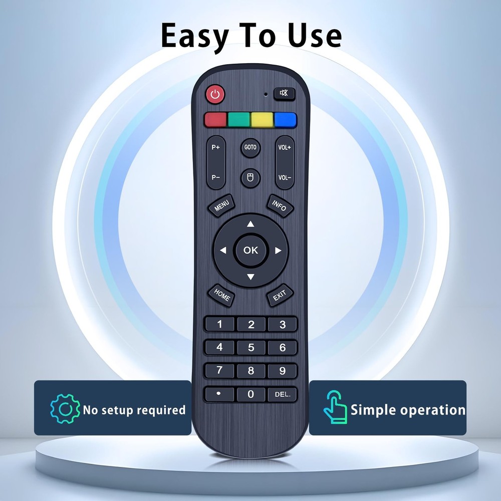 Replacement IPTV Box Remote Control Compatible with A3/A3 Pro Android black