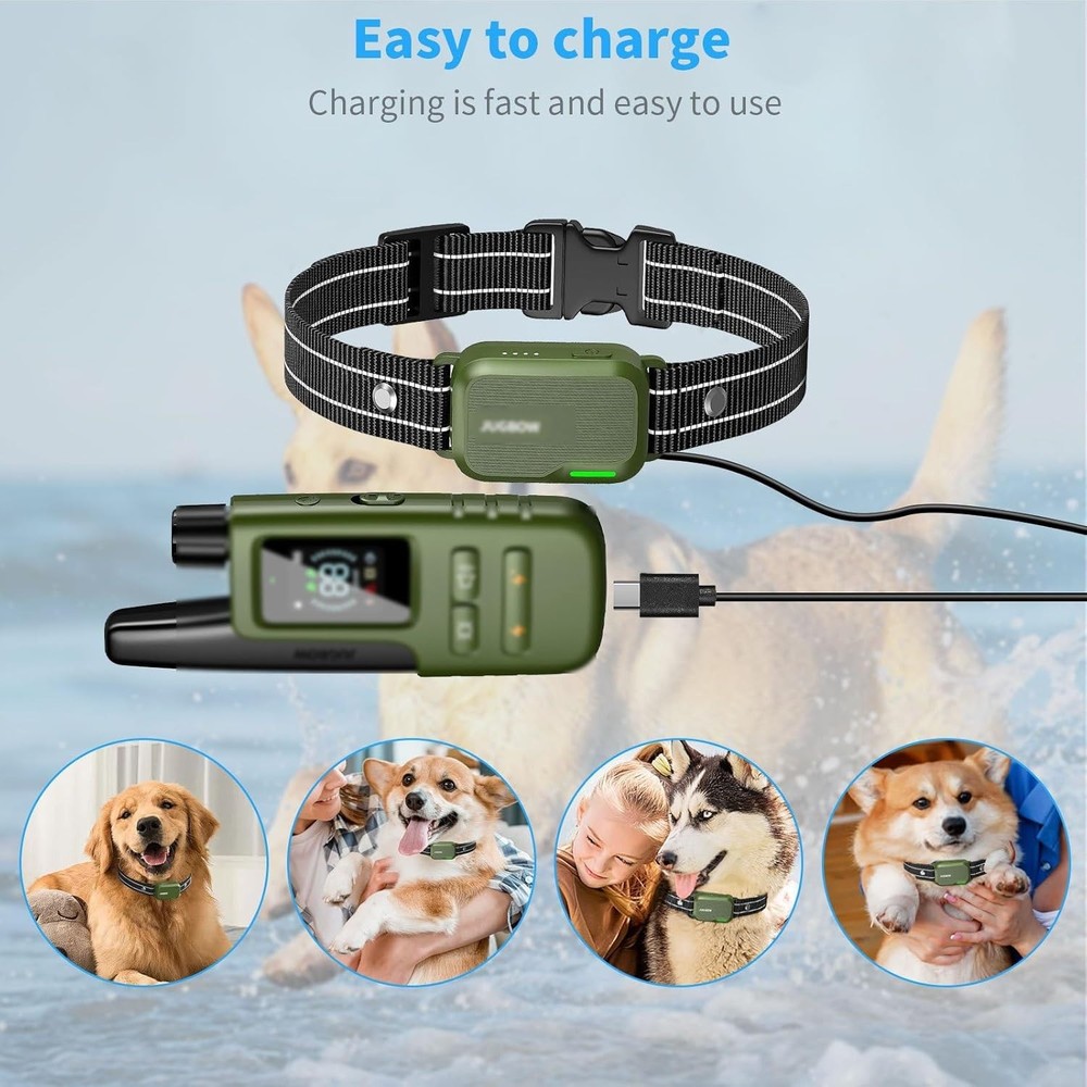 2-Pack Charger Replacement for FAFAFROG Dog Bark Collar