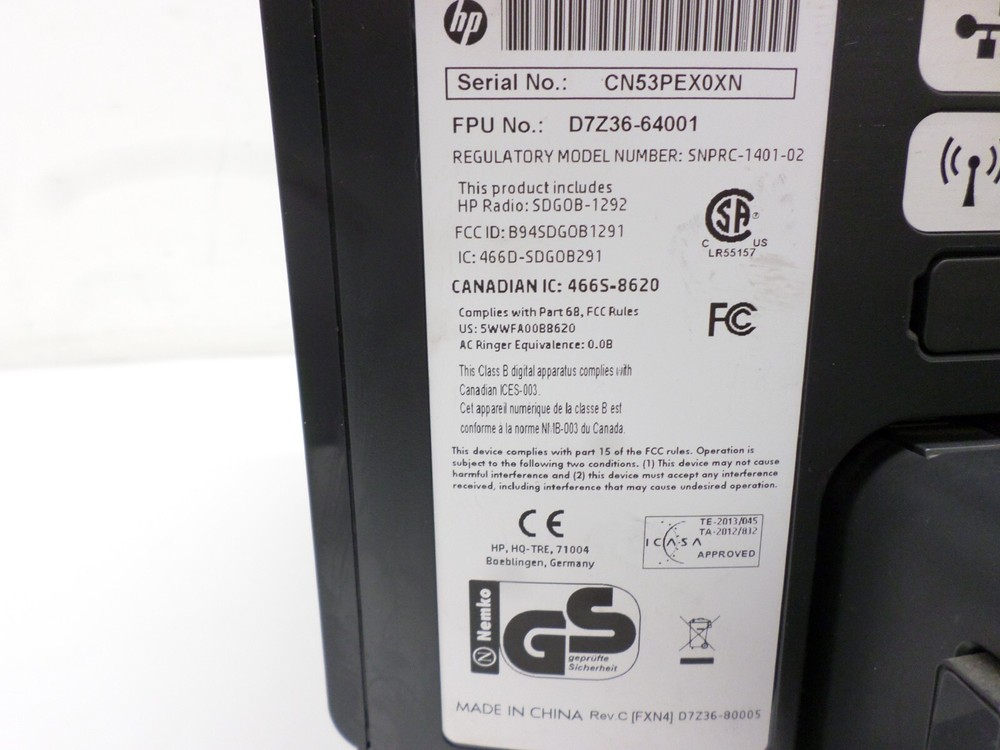 USED HP OFFICEJET PRO PRINTER 8615 - **NO CORDS**