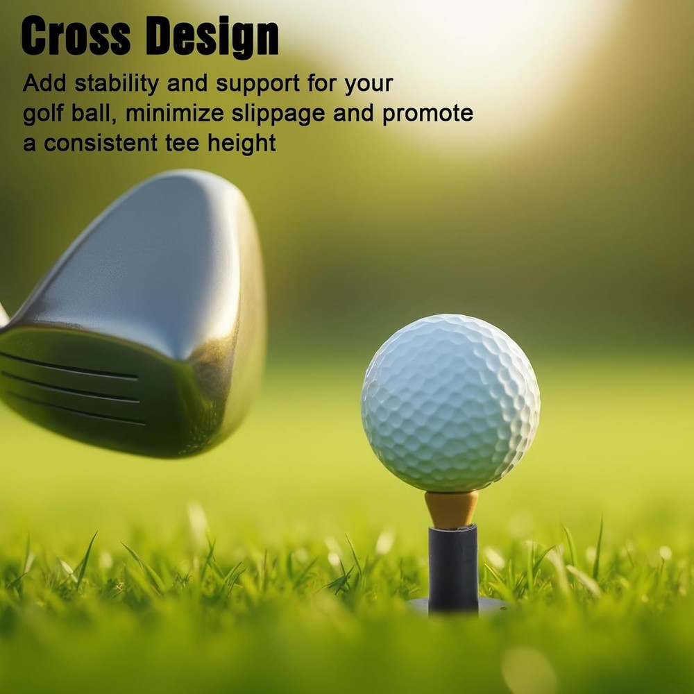 Adjustable Unbreakable Golf Tee, Rubber Golf Tees for Mats, Driving Range Tee