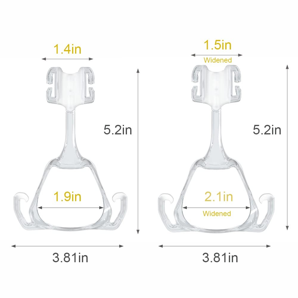 Replacement Frame System for Mirage Fx, Reuse Widened, Nasal Guard Widened