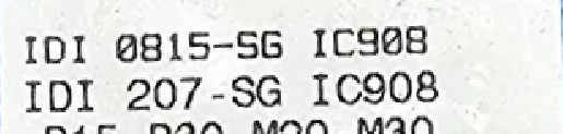 2 PCS  ORIGINAL  INSERTS  ‎   IDI 207-SG IC908