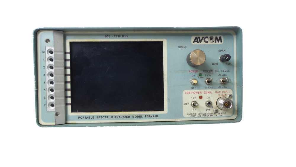 Avcom PSA-45D Portable Spectrum Analyzer 950-2150 MHz