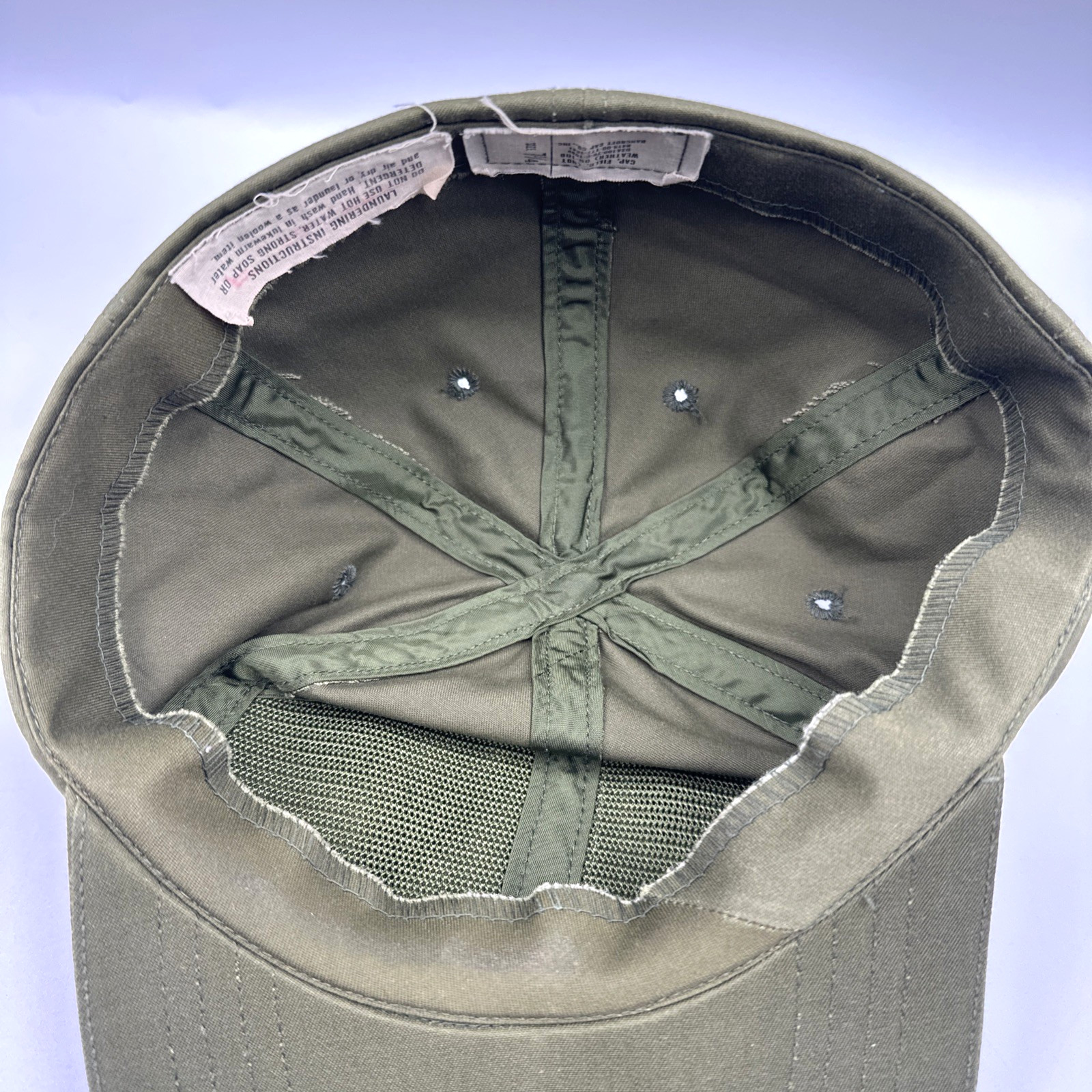 Vintage Army Vietnam? Era US Military OG-106 Hot Weather Field Hat Cap Sz 7 1/4