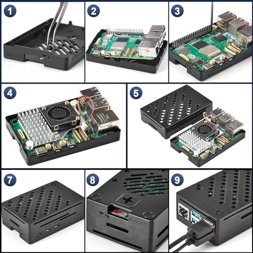RasTech Accessories Kit for Raspberry Pi 5 Case with Active Cooler Compatible