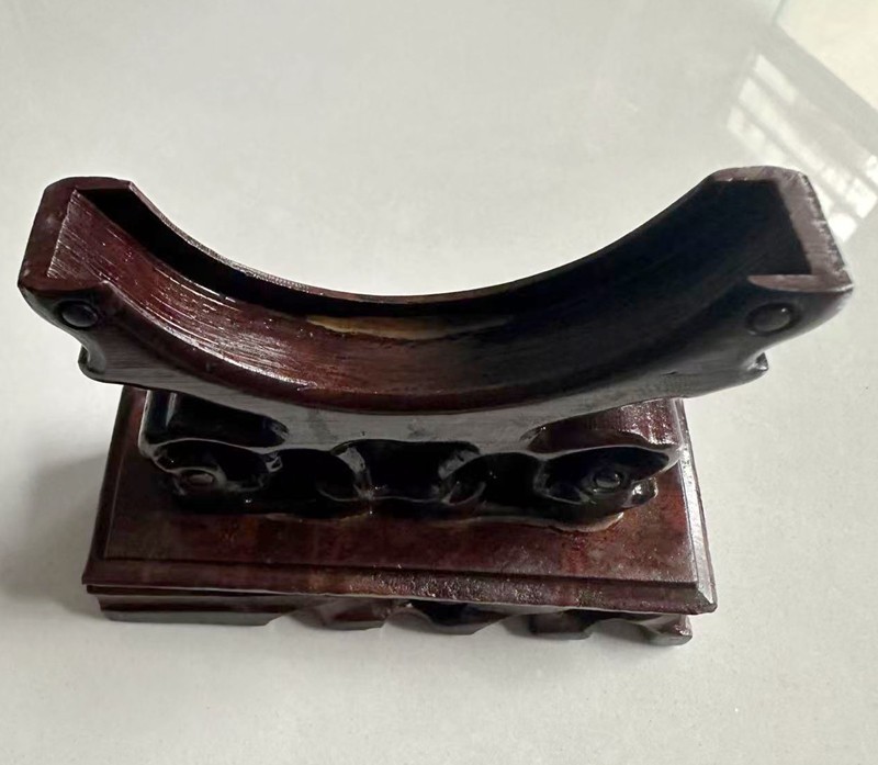Handcrafted wooden bracelet stand bracket