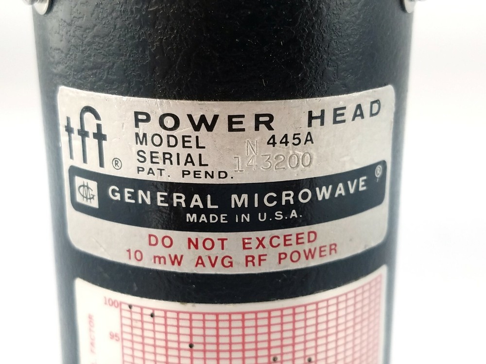 General Microwave N445A Power Head 10 mW Avg RF Power