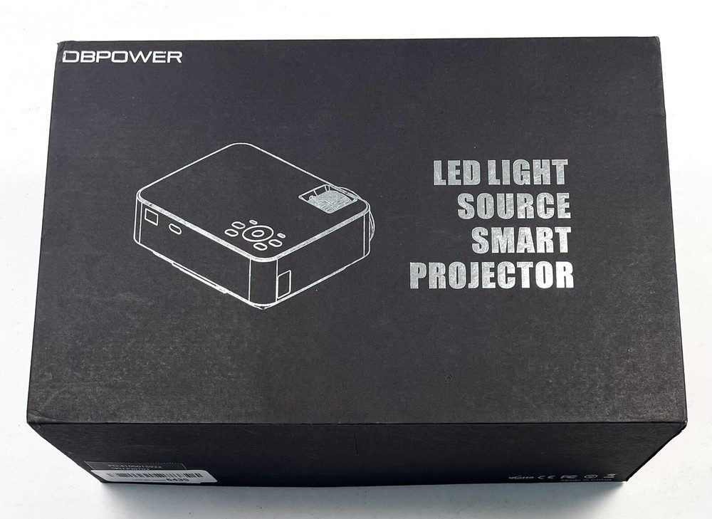 DBPOWER LED Light Source Smart Mini Projector Model T20 SKU: PJ0703 Tested EUC