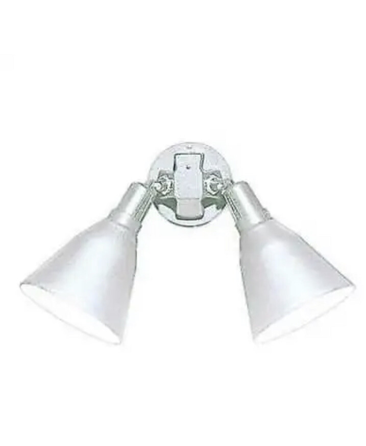 PROGRESS LIGHTING P5203-30 Par Lampholder 2-Light Floodlight, 150 W, White New