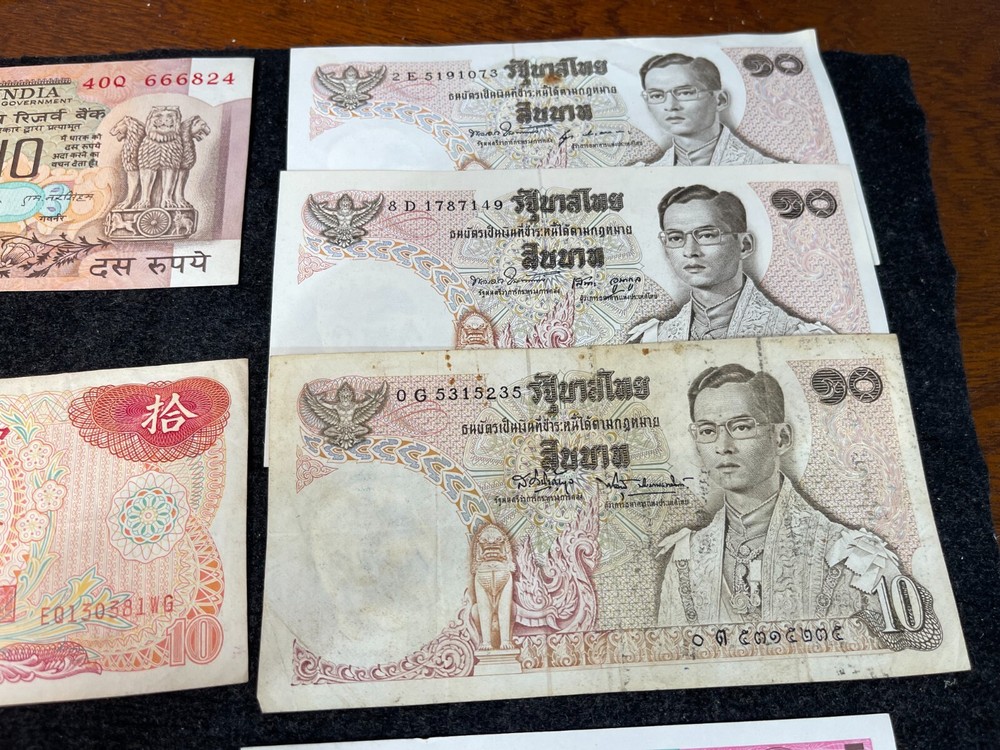 Assorted Asian Countries Banknotes Lot
