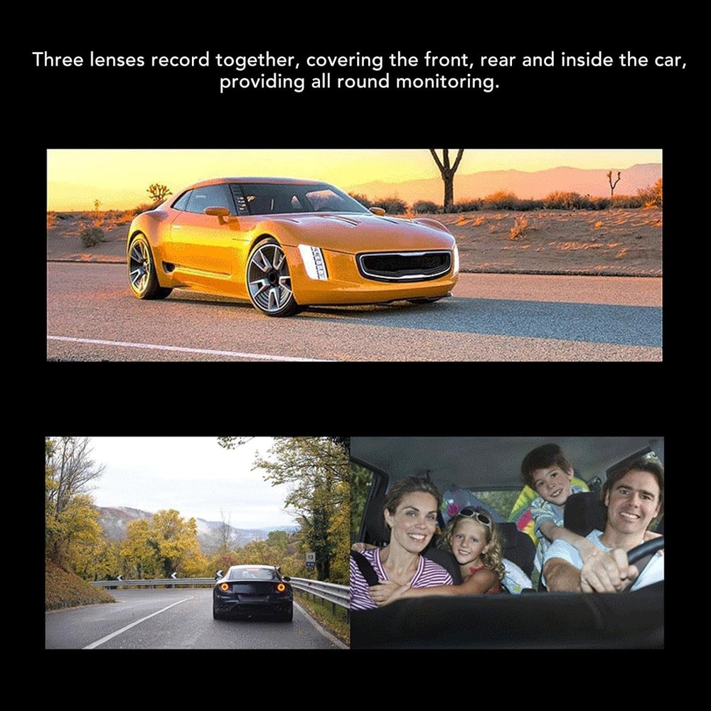 Enhanced Dual Dash Camera for Android - 170° View, Loop Recording & Night Vision