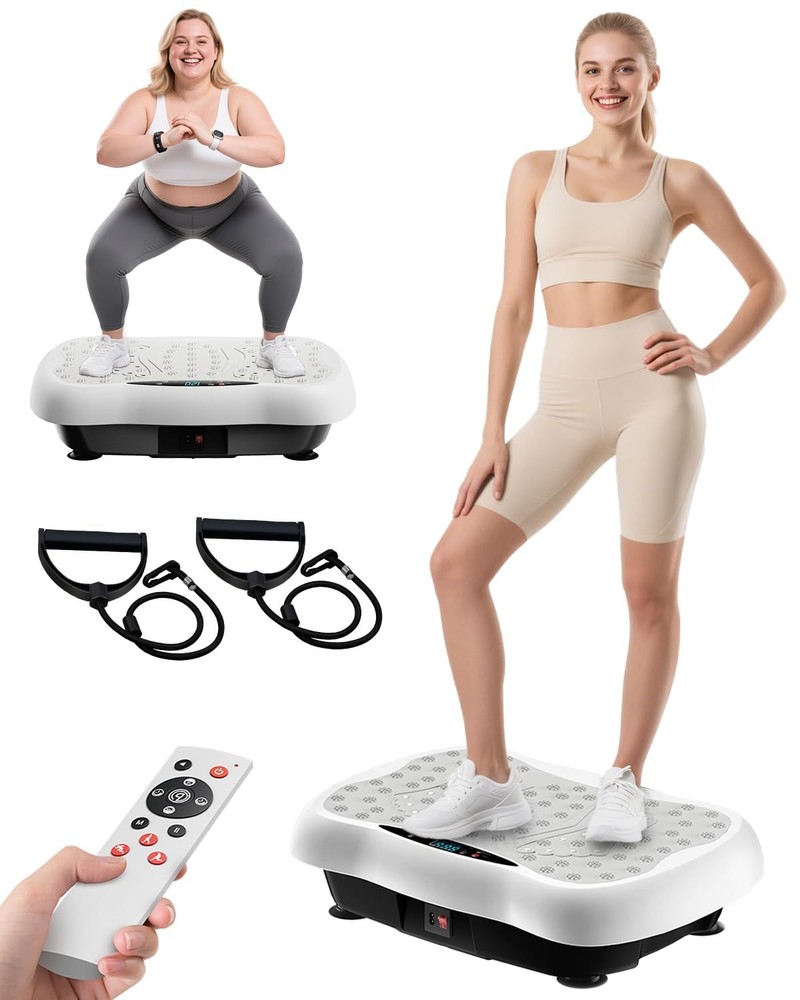Vibration Plate Exercise Machine, Vibrating Platform for Lymphatic Drainage w...