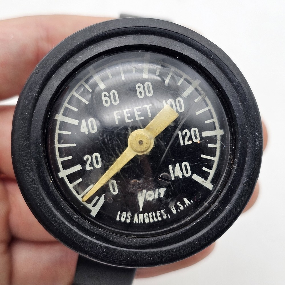 VNTAGE VOIT WRIST DEPTH METER GAUGE SCUBA DIVING LA CALIFORINIA - UNTESTED