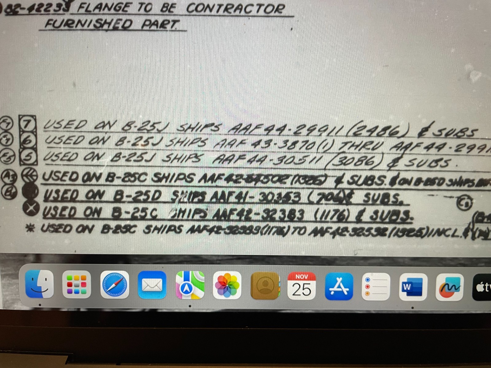 Original US Army Air Corps North American B-25 Mitchell Exhaust Stack