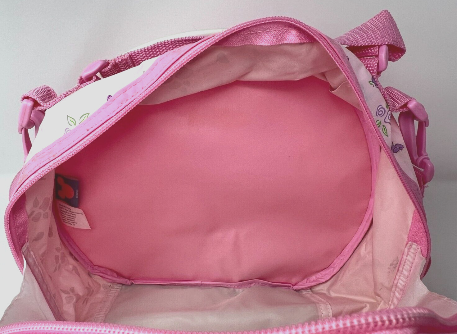 Disney Princess Girls Pink Tote Purse Carry On Adjustable Strap