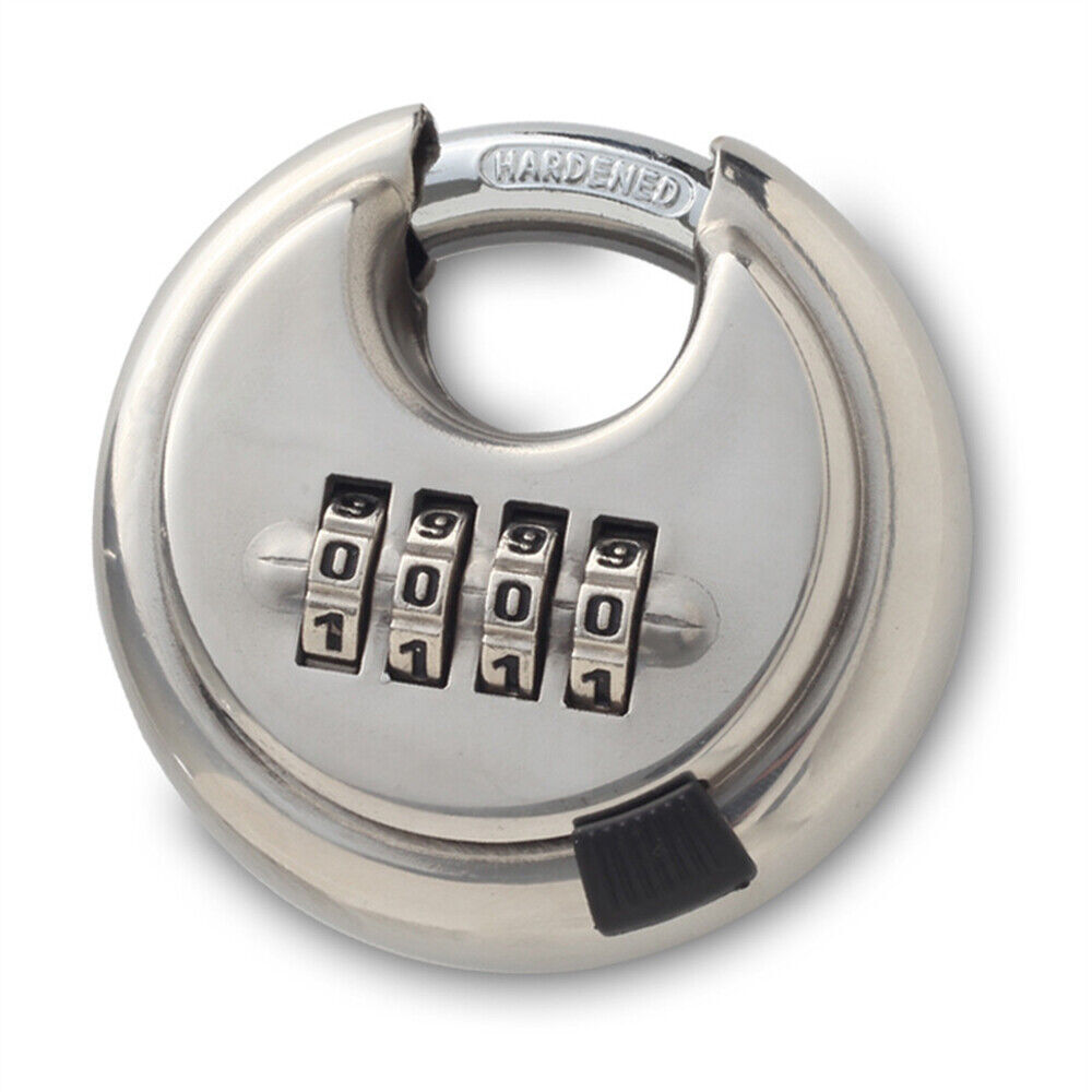 4Position Combination Padlock Stainless Steel Rust-Proof Password lock Safety