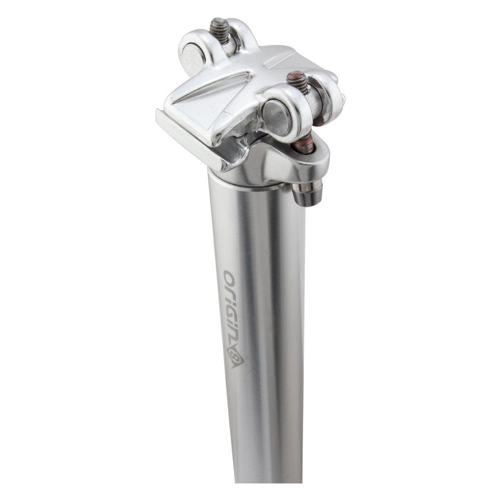 Origin8 Pro Fit Zero Setback Alloy 27.2mm Seatpost Micro Adjustable Post Silver