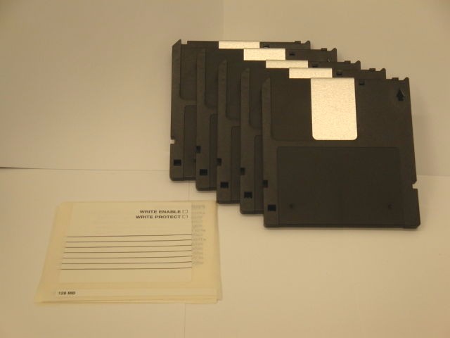Generic 128mb 3.5'' Rewritable Optical Disk *Pack of 5*