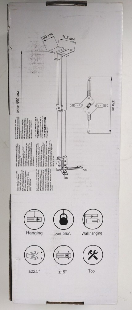 Adjustable Ceiling Projection Mount for Wall or Ceiling Home Theater Projector