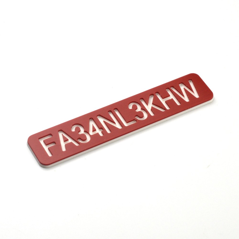 FAA DRONE REGISTRATION TAG STICKER, ENGRAVED