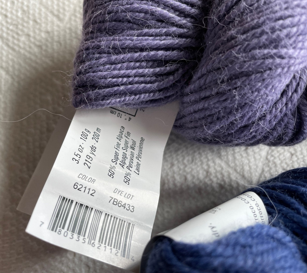 Berroco Ultra Alpaca Worsted 2 different colors plus extra