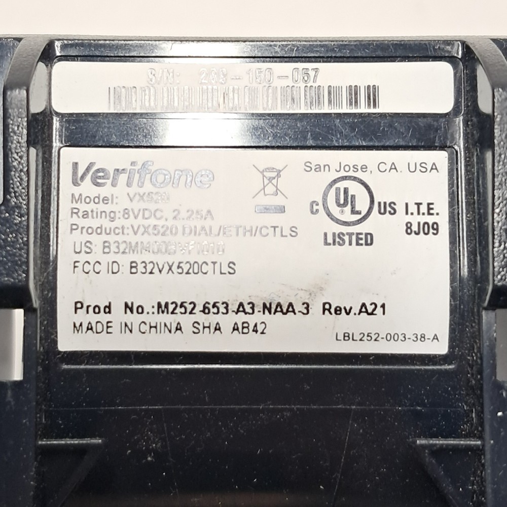 Verifone VX520 VX 520 Credit Card Machine Terminal Reader