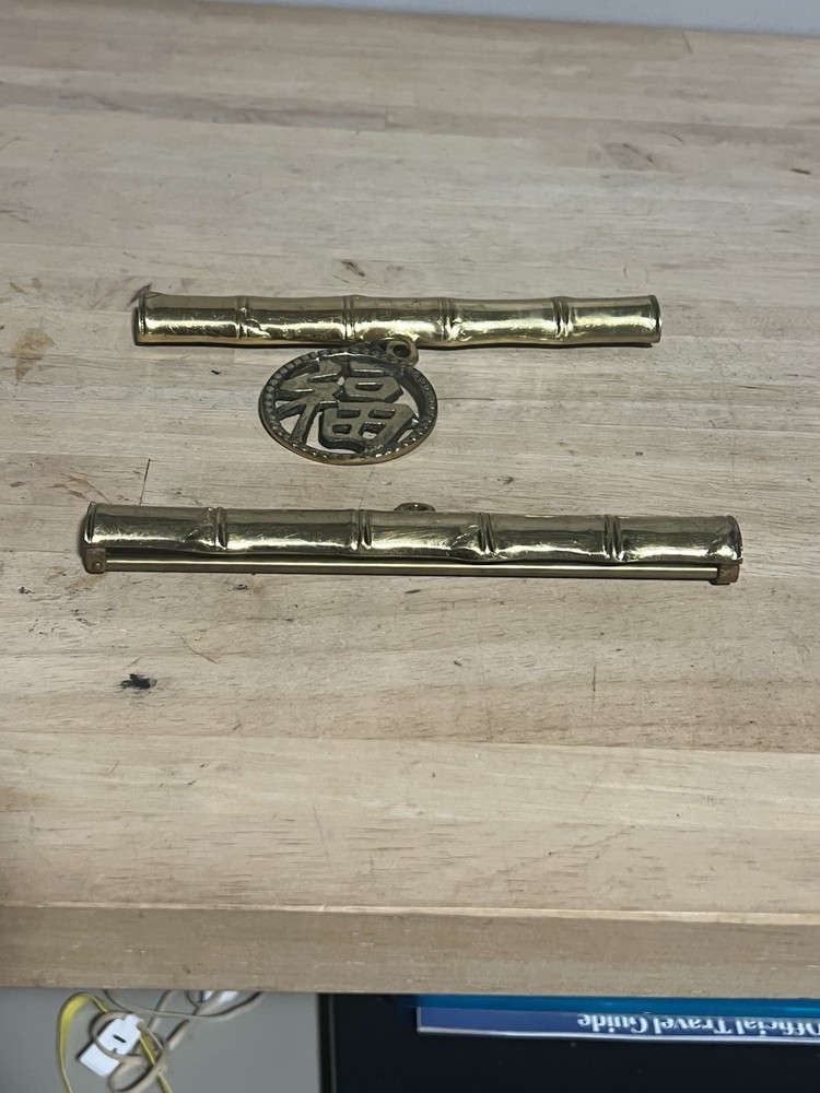 Brass Bamboo-style Drawer Pulls