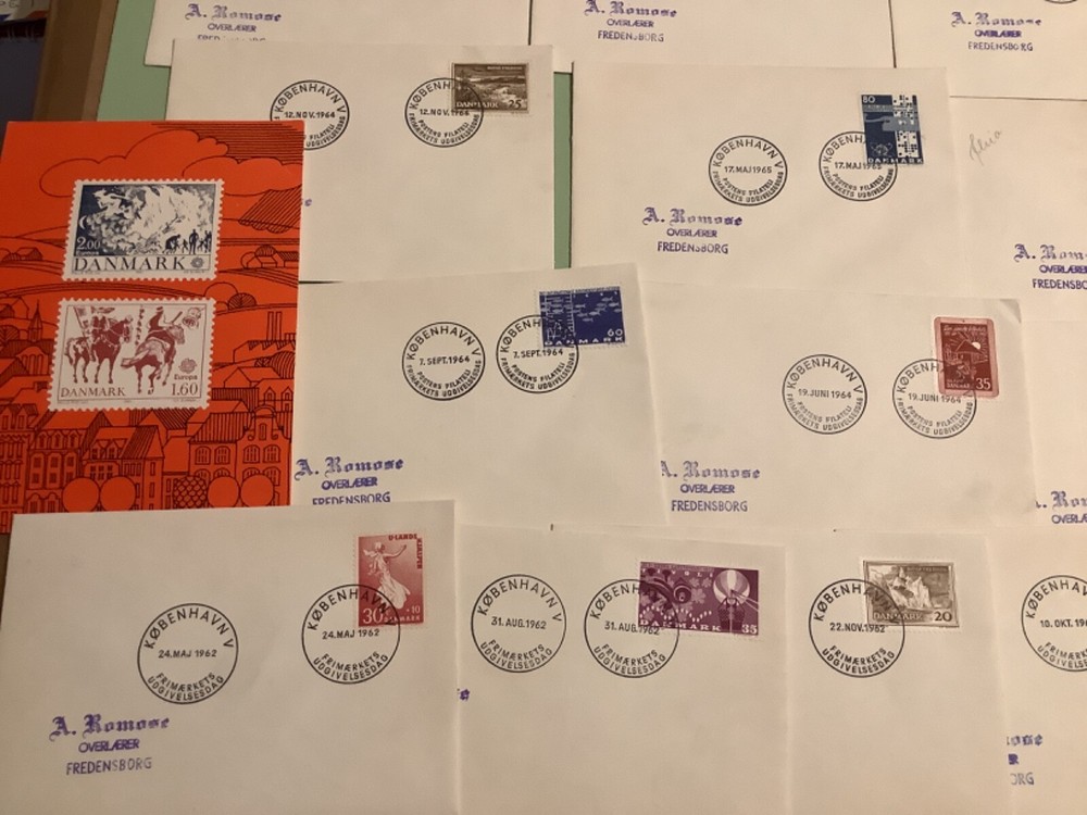 Denmark 22 postal cover items Ref A1852
