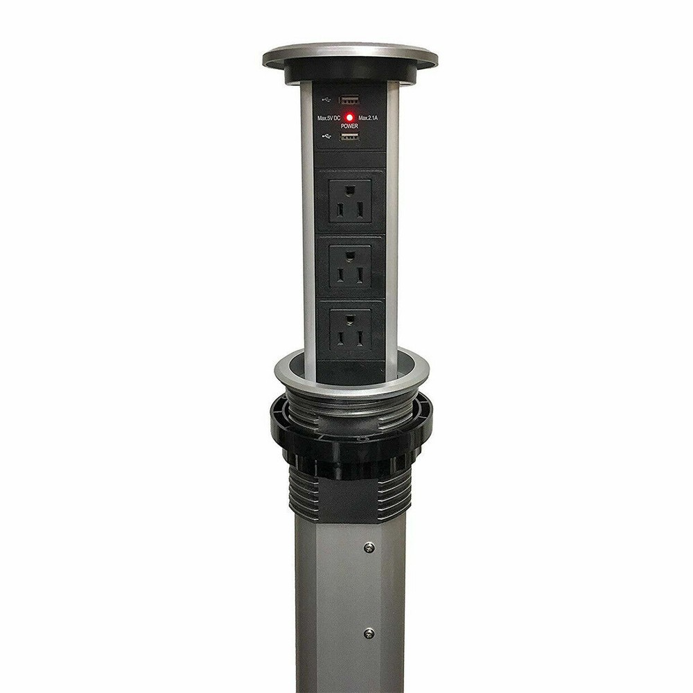 Motorized Retractable Pop-Up Power & Charging Centers - AC & USB - Electriduct