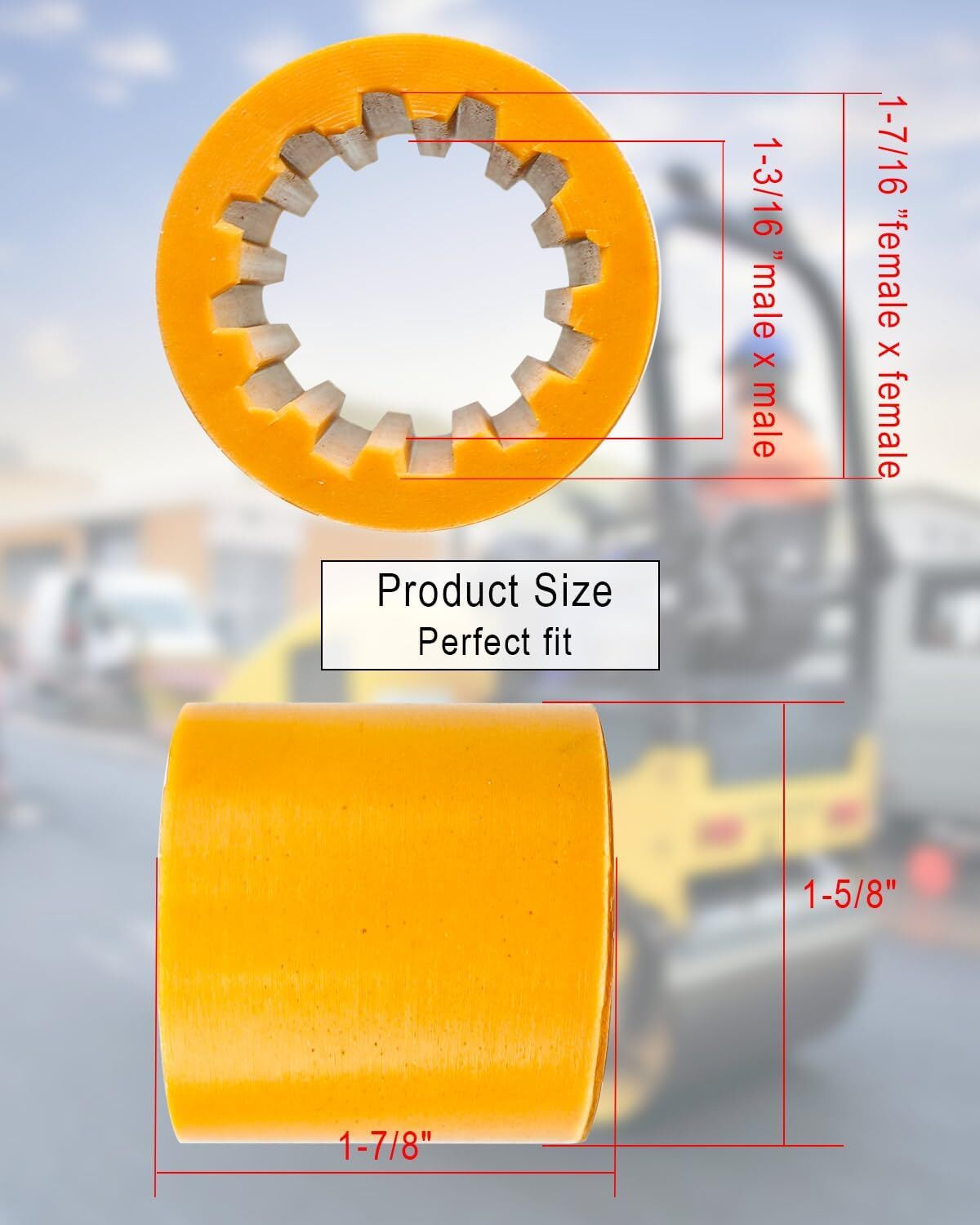 For Wacker RD880, RD11, RD12-90, RD16-100 Flexible Coupler Sleeve 5000178336 US
