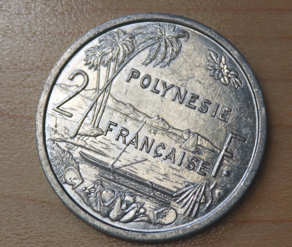 1982 French Polynesia 2 Francs