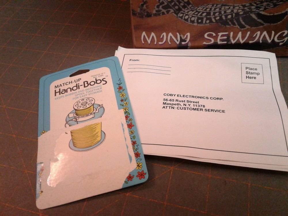 Mini Sewing Machine Blue Battery Powered