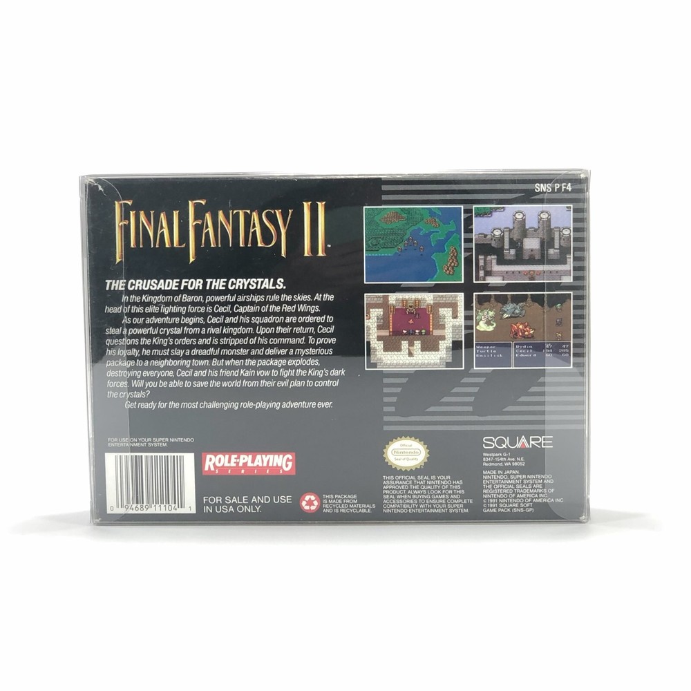 25 SNES Clear Plastic Box Protector Sleeve Case for Complete CIB Games