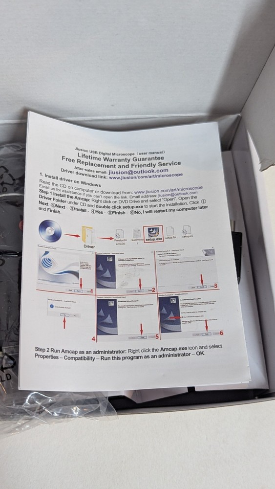 Juision Digital Microscope with Stand Great for Computer Tablet or Phone Small
