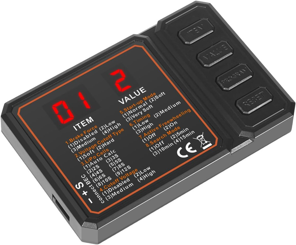 Portable Brushless Speed Controller Programming Card for Car and Helicopter Mode