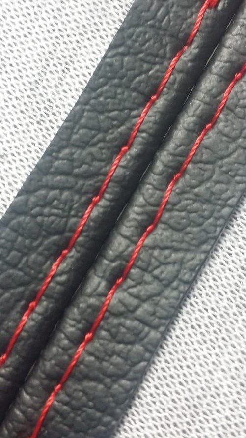 Automatic Shift Boot Replacement Cover PVC Leather for Mazda 3 14-16 Red Stitch