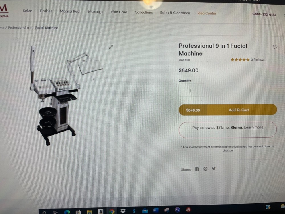 Minerva 9 in 1 Professional Facial machine 