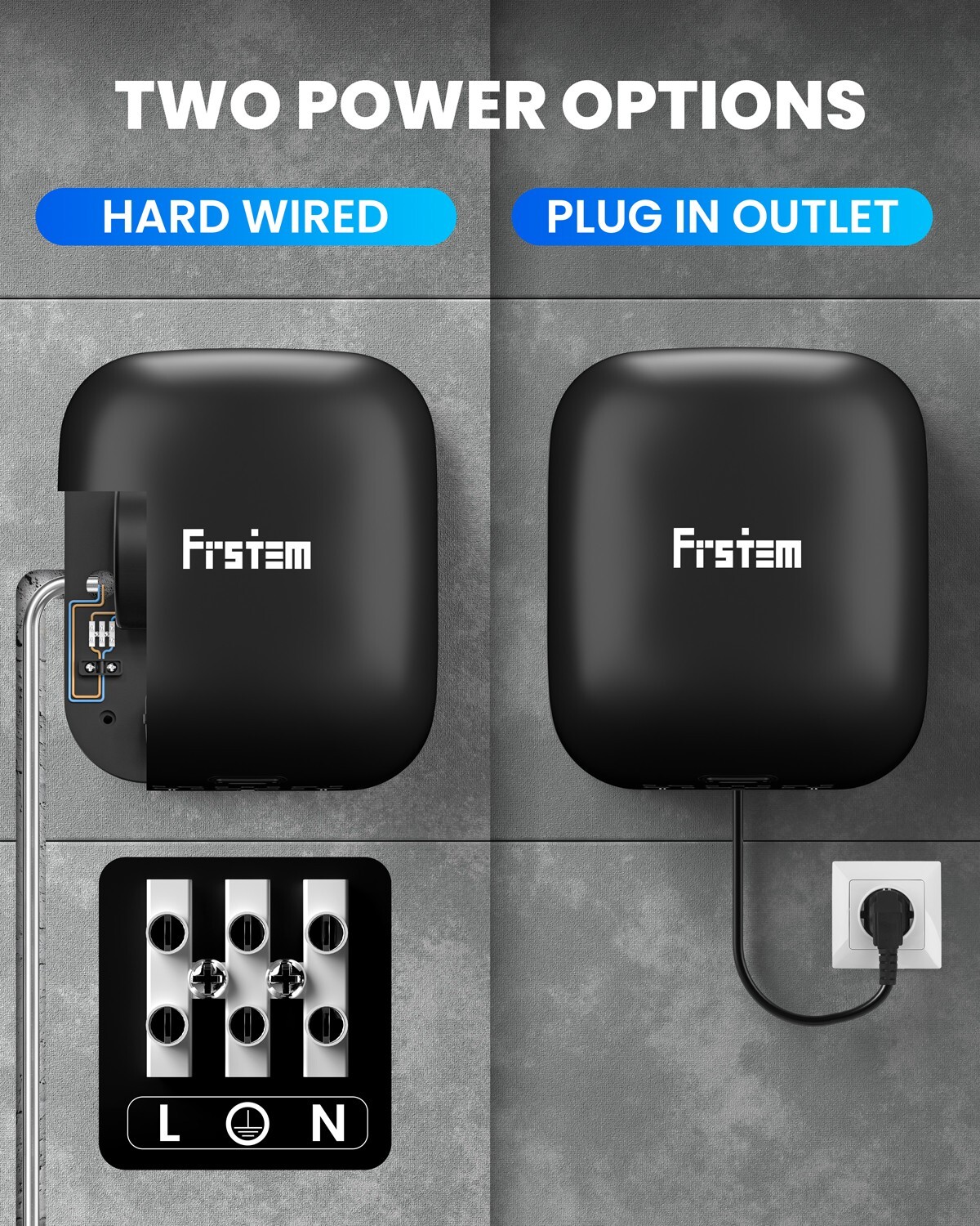 Commercial Hand Dryers, 1800W Automatic High Speed Hand Dryer Black