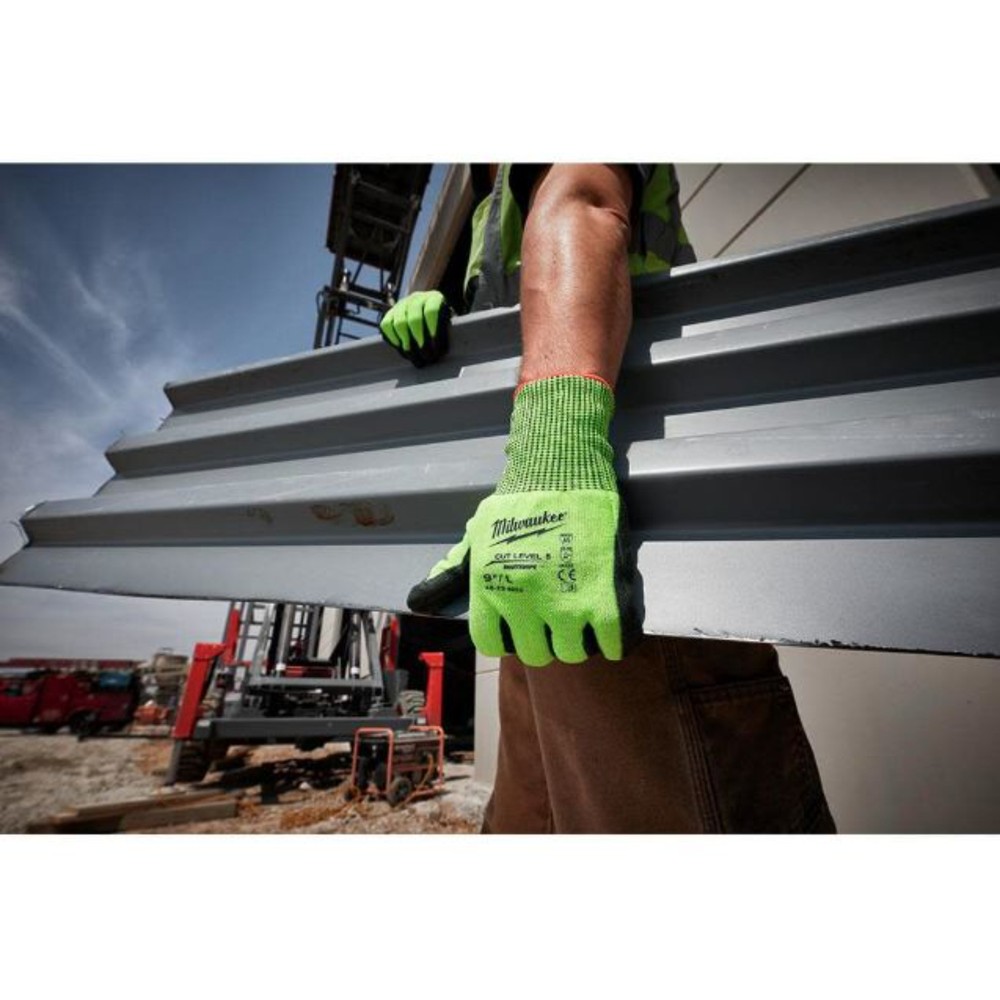 Milwaukee 48-73-8950B Small High Visibility Level 5 Cut Resistant Polyurethane