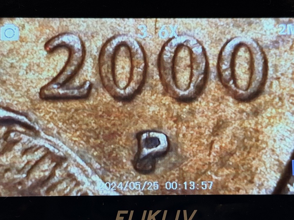 2000-P Sacagawea ERROR coin Double Die Mint Mark Smooth Rim