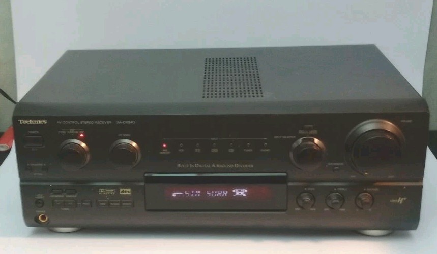 Technics SA-DX940 AV Receiver & Remote Control Bundle 5.1 Dolby DTS