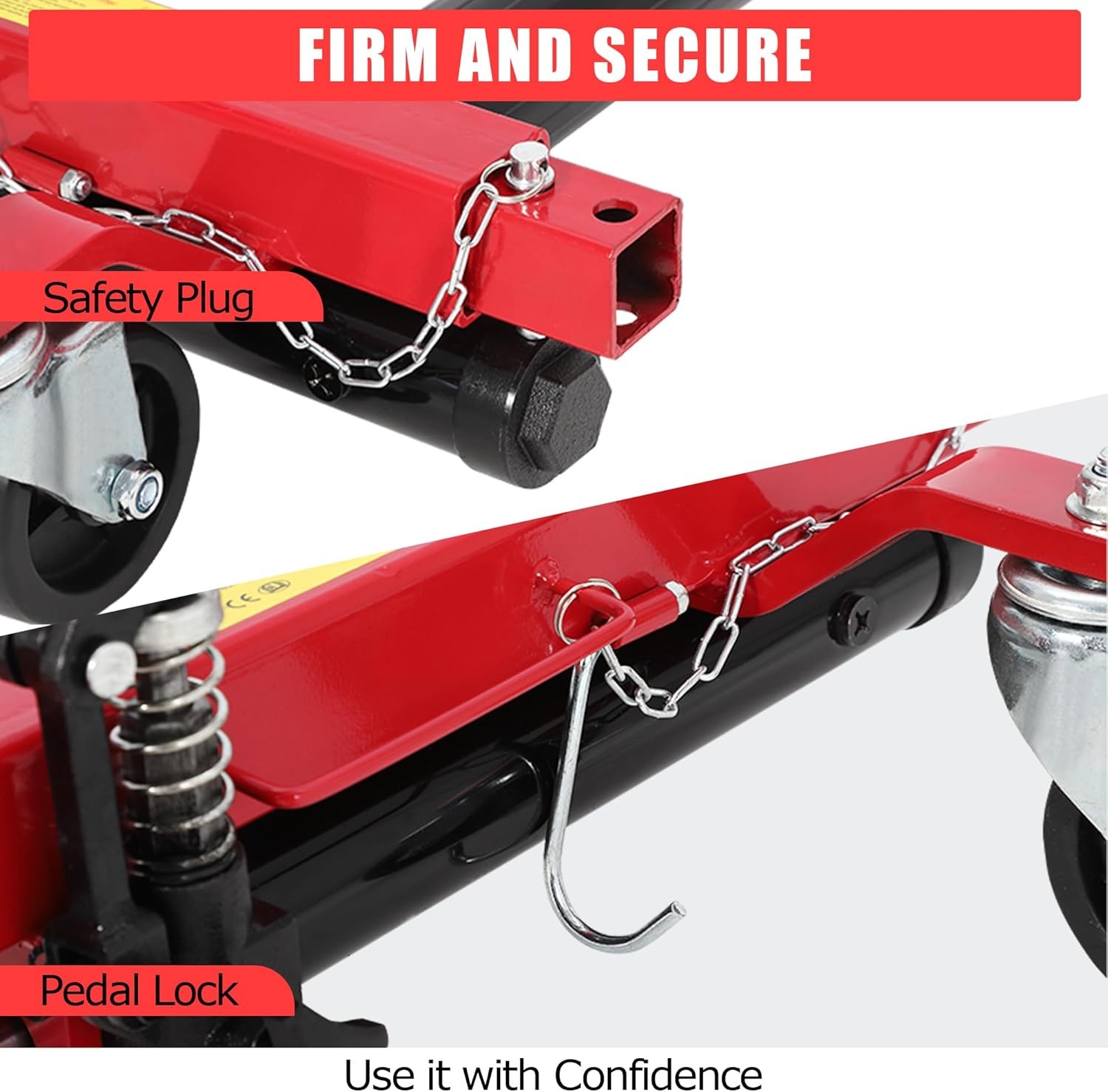 2 Hydraulic Wheel Dollies, 1500LB Capacity Each for Vehicle Moving & Tire Change