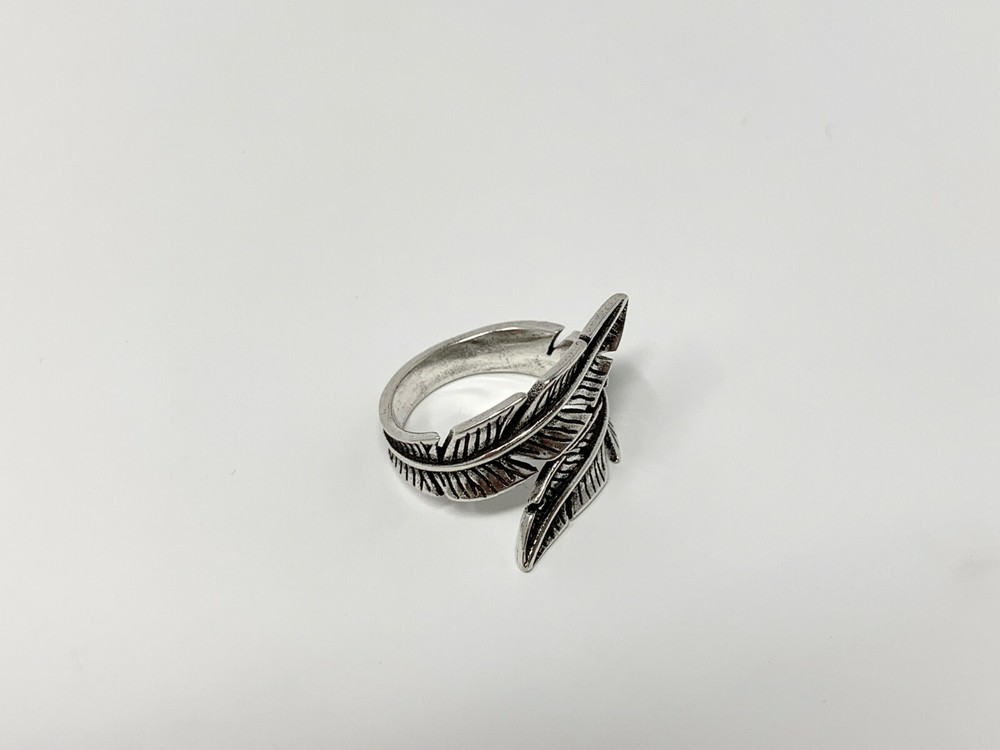 925 Sterling Silver Ring, Feather Wrap Around Ring, Adjustable Thumb Ring, Boho,