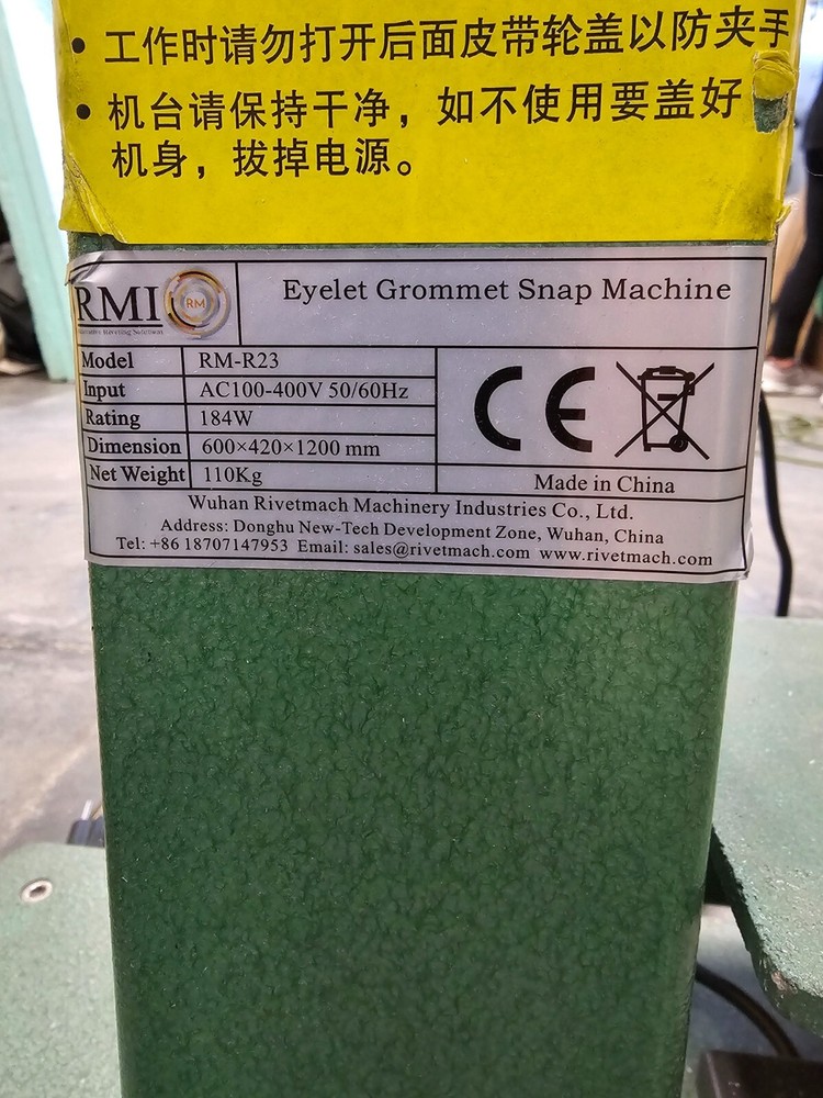 Plastic Button Fully Auto Snap Fastener Machines, RMI Rivetmach RM-R23 Set