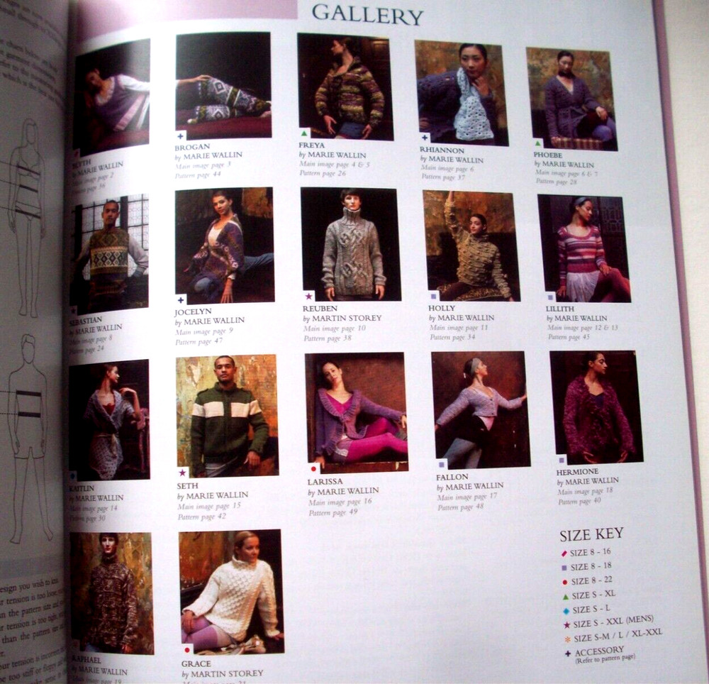 Rowan Arabesque knitting pattern booklet 17 deesigns