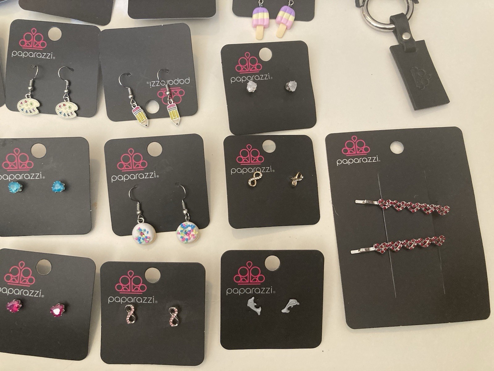 Paparazzi Kids Jewelry Mixed Lot of 27 Plus Keychain New