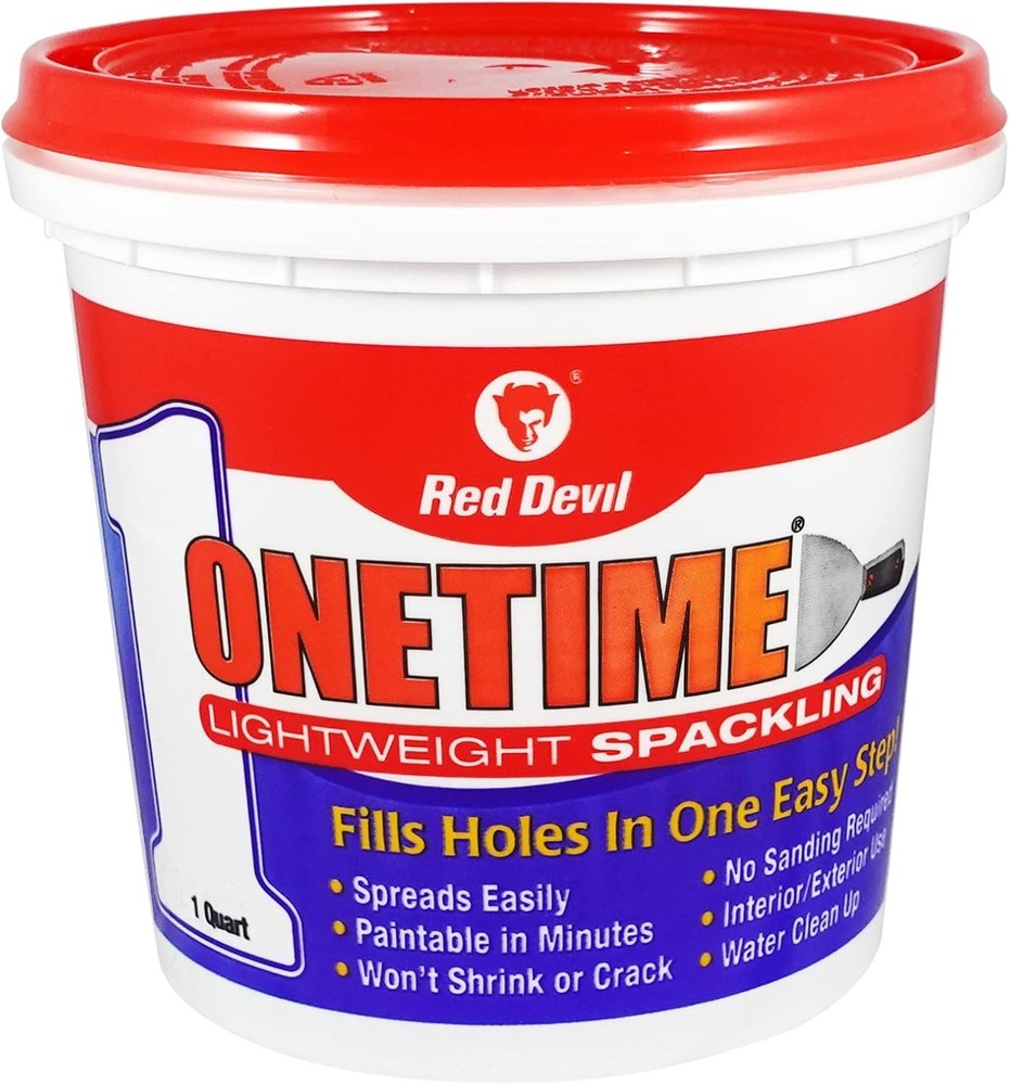 Versatile 1 Quart Lightweight Spackle - Ideal for Interior and Exterior Repairs