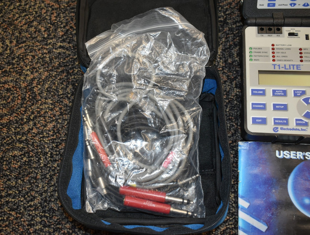Electrodata T1-Lite Communication Test Set Line Tester W/ Accessories