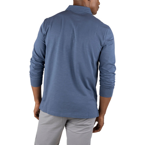 Tailor Vintage Airotec Performance Stretch Slub Jersery Long Sleeve Polo