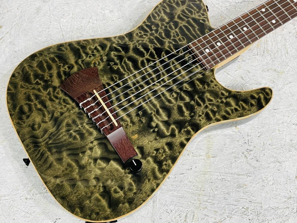 Crews Maniac Sound SM-GUT QUIL MAPLE TOP Used Nylon Electric w/Gig case